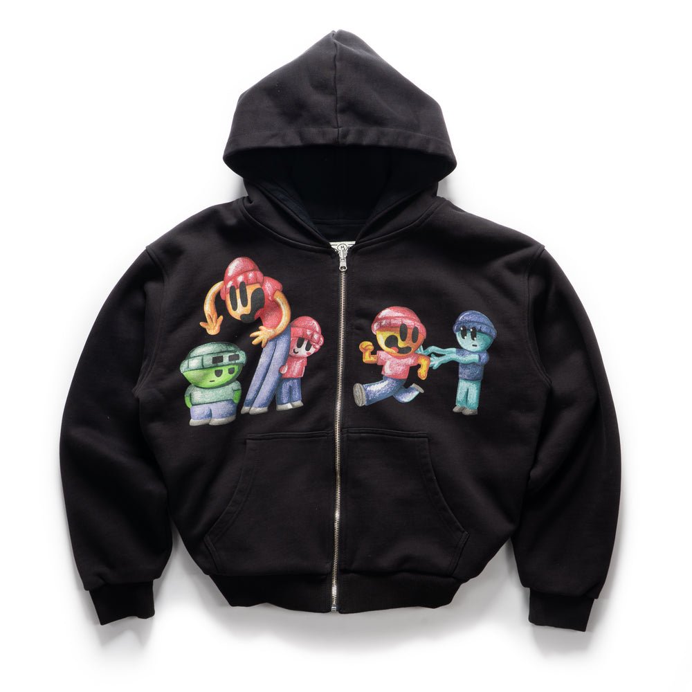 Black Reversible Thermal Zip Black Reversible Thermal Zip