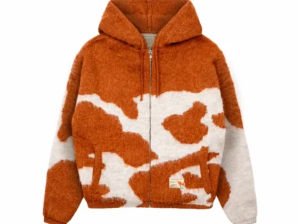 Cow MoOoOhair Hooded Jacket